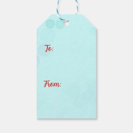 Farbenfrohe Meerjungfrau Weihnachtsfeier Geschenkanhänger (Rückseite)