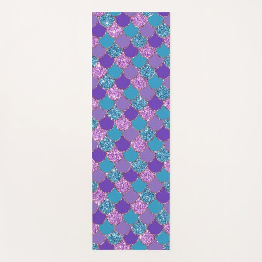 Farbenfrohe Meerjungfrauen Badetuch Set Yogamatte (Vorderseite)