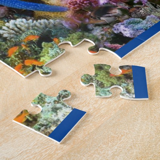 Farbenfrohe Meerkorallen- und Fischpuzzle Puzzle (Seite)
