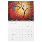 Farbenfrohe MeganAroon 2024 Lebenskalender Kalender (Jan 2027)