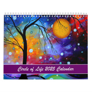 Farbenfrohe MeganAroon 2024 Lebenskalender Kalender