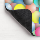 Farbenfrohe, mehrfarbige Balloons-Muster Mousepad (Ecke)