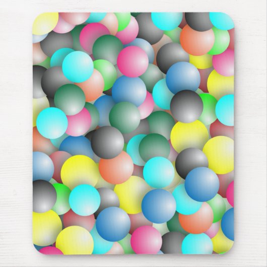 Farbenfrohe, mehrfarbige Balloons-Muster Mousepad (Vorne)