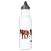 Farbenfrohe, mehrfarbige Elefanten Trinkflasche (Links)
