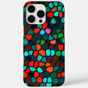 Farbenfrohe, mehrfarbige Mosaikmuster iPhone 16 Pro Max Hülle