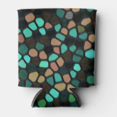 Farbenfrohe, mehrfarbige Mosaikmuster Dosenkühler (Vorderseite)