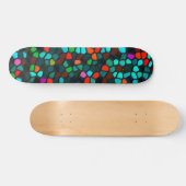 Farbenfrohe, mehrfarbige Mosaikmuster Skateboard (Horizontal)