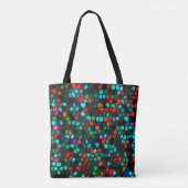 Farbenfrohe, mehrfarbige Mosaikmuster Tasche (Rückseite)