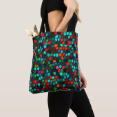 Farbenfrohe, mehrfarbige Mosaikmuster Tasche (Von Nahem)