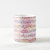 Farbenfrohe mehrfarbige Musiknote Classic Kaffeetasse (Mittel)