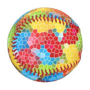 Farbenfrohe, mehrfarbige Muster Baseball