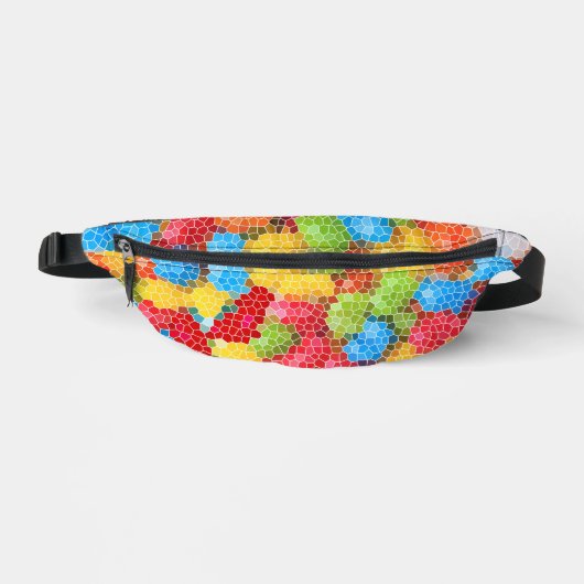 Farbenfrohe, mehrfarbige Muster Bauchtasche (Vorderseite)