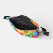Farbenfrohe, mehrfarbige Muster Bauchtasche (Offen)