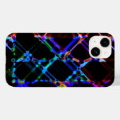 Farbenfrohe, mehrfarbige Neonlinien Case-Mate iPhone Hülle (Rückseite (Horizontal))