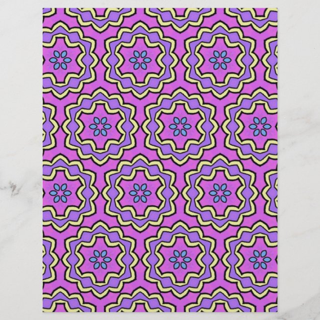 Farbenfrohe mehrfarbige Wiederholmuster (Vorderseite)