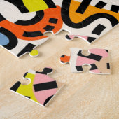 Farbenfrohe Memphis - nahtloses Muster VII Puzzle (Seite)