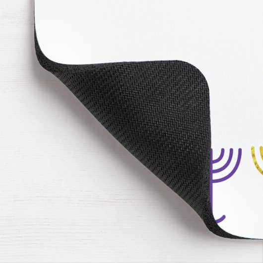 Farbenfrohe Menorah Mouse Pad Mousepad (Ecke)