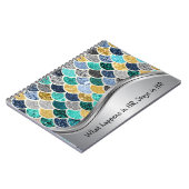 Farbenfrohe Mermaid-Skala für HR-Spaß-Notebook-Jou Notizblock (Linke Seite)