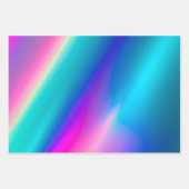 Farbenfrohe Metallfolienfolienfolienpapierblätter Geschenkpapier Set (Vorderseite 3)