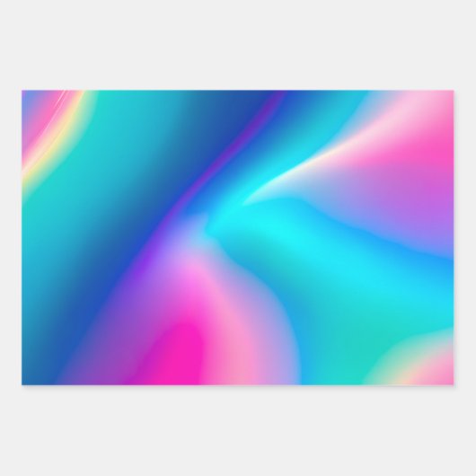 Farbenfrohe Metallfolienfolienfolienpapierblätter Geschenkpapier Set (Vorderseite 2)