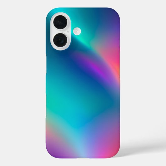 Farbenfrohe Metallic Foil Art iPhone Case (Rückseite)