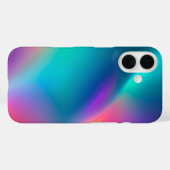 Farbenfrohe Metallic Foil Art iPhone Case (Rückseite (Horizontal))