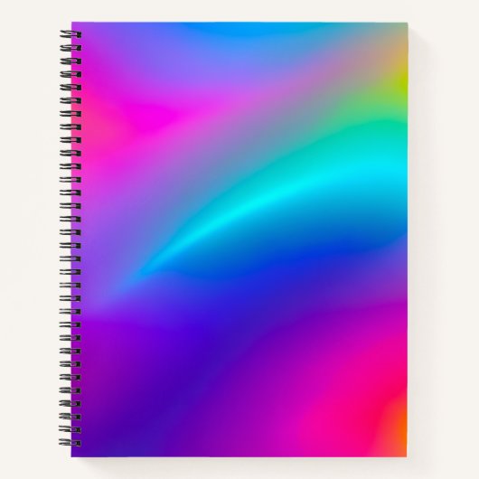 Farbenfrohe Metallic Foil Art Notebook Notizblock (Vorderseite)