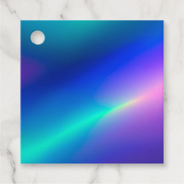 Farbenfrohe Metallic Foil Art - Tags Geschenkanhänger