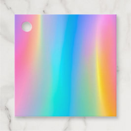 Farbenfrohe Metallic Foil Art - Tags Geschenkanhänger