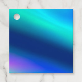 Farbenfrohe Metallic Foil Art - Tags Geschenkanhänger