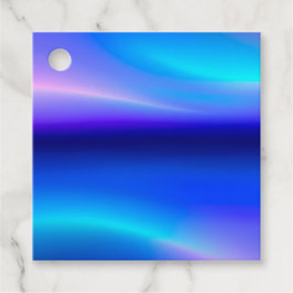 Farbenfrohe Metallic Foil Art - Tags Geschenkanhänger