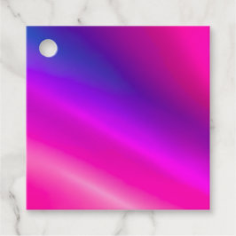 Farbenfrohe Metallic Foil Art - Tags Geschenkanhänger