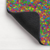 Farbenfrohe Metallstars-Mousepad Mousepad (Ecke)