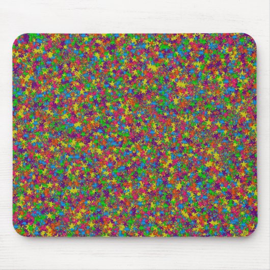 Farbenfrohe Metallstars-Mousepad Mousepad (Vorne)