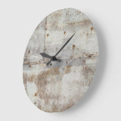 Farbenfrohe Metallwand, Streifen. Große Wanduhr (Winkel)