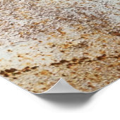 Farbenfrohe Metallwand, Streifen. Poster (Ecke)