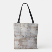 Farbenfrohe Metallwand, Streifen. Tasche (Rückseite)
