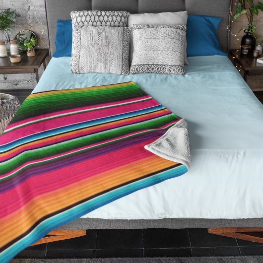 Farbenfrohe mexikanische Blanket Rainbow Spanische Fleecedecke