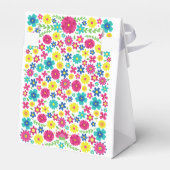 Farbenfrohe mexikanische Blume Geschenkschachtel (Rückseite)