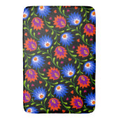 Farbenfrohe mexikanische Blumenmuster elegant kühl Badematte (Vorderseite Vertikal)
