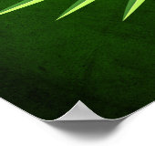 Farbenfrohe mexikanische Ethnic Mask W/Parrot auf  Poster (Ecke)