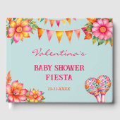 Farbenfrohe mexikanische Fiesta Babydusche Gästebuch (Vorderseite)