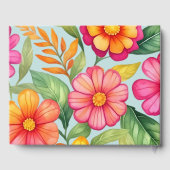 Farbenfrohe mexikanische Fiesta Babydusche Gästebuch (Rückseite)