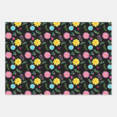 Farbenfrohe mexikanische Fiesta-Blume Geschenkpapier Set (Vorderseite 2)