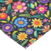 Farbenfrohe mexikanische Fiesta Muster Tischdecke (Schrägansicht)