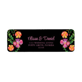 Farbenfrohe mexikanische Fiesta Rücksendeadresse