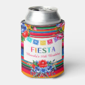 Farbenfrohe mexikanische Fiesta Serape & Floral Dosenkühler (Kanne Vorderseite)