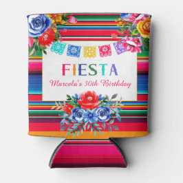 Farbenfrohe mexikanische Fiesta Serape & Floral Dosenkühler