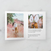 farbenfrohe mexikanische Fiesta Wedding Dankeskarte (Innenseite)