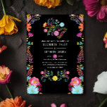 Farbenfrohe mexikanische Fiesta Wedding Einladung<br><div class="desc">Eine Blumenfeier in Aquarellfarben lädt dazu ein,  sich schnell und einfach an Ihre Veranstaltungsspezifikationen anzupassen.</div>